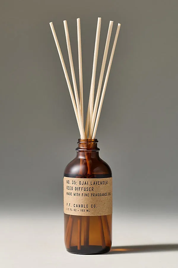 P.F. Candle Co. Ojai Lavender Glass Reed Diffuser - Floral by Anthropologie