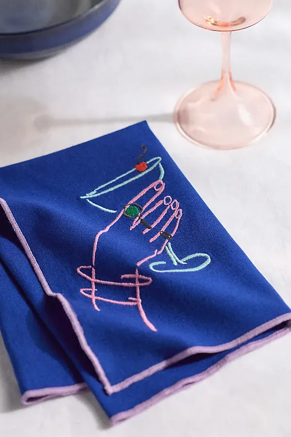 Cotton Napkins Set of 2 with Embroidered Detailing product