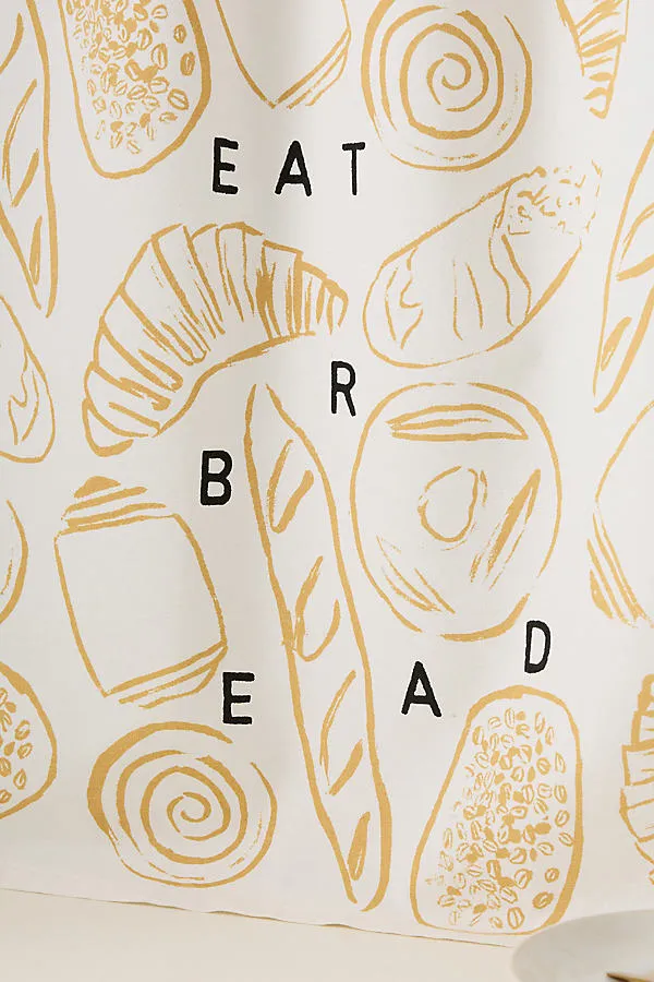 Eat Bread Cotton Tea Towel - Beige product