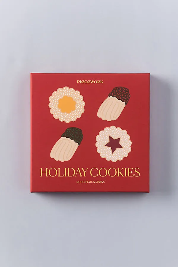 Holiday Cocktail Napkins Set of 4 - Linen by Anthropologie, image 2