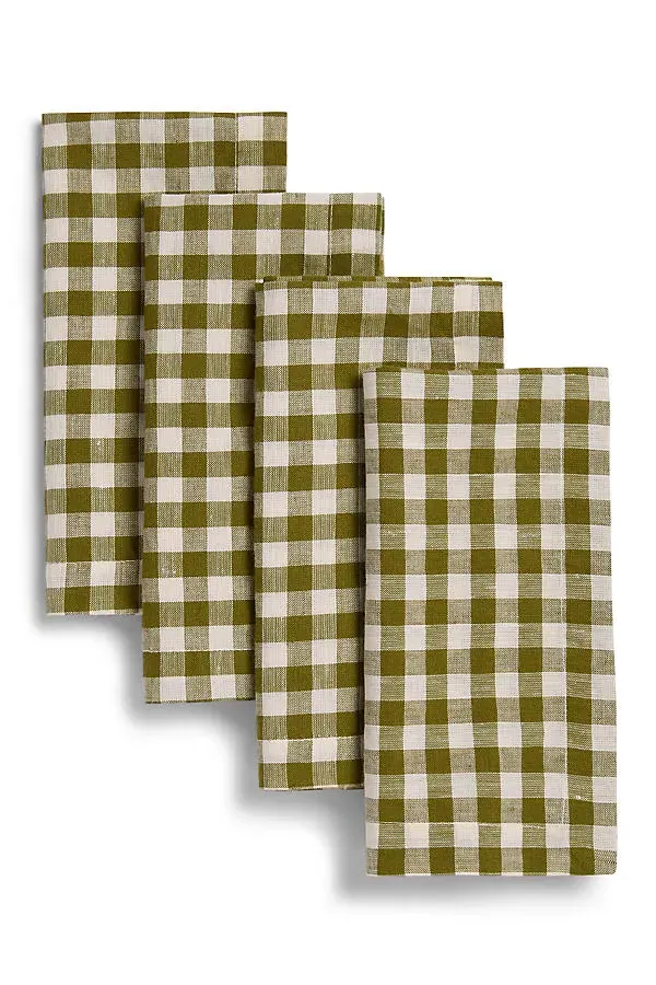 European Linen Napkins Set of 4 - Cotton Linen by Anthropologie