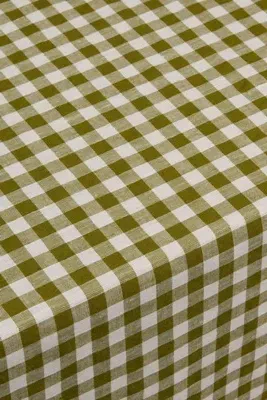 European Linen Tablecloth - Green, Linen Cotton by Anthropologie, image 2