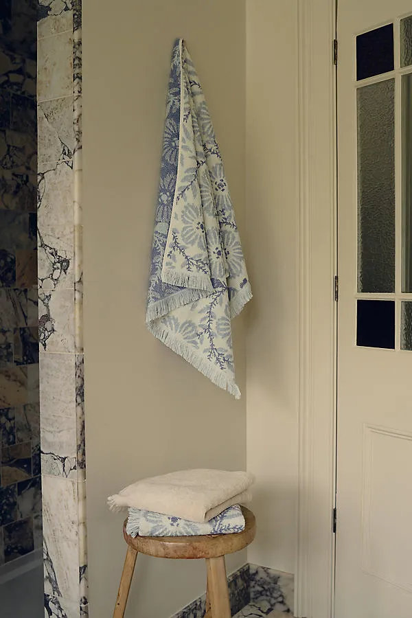 Folk Floral Cotton Towel Collection by Anthropologie