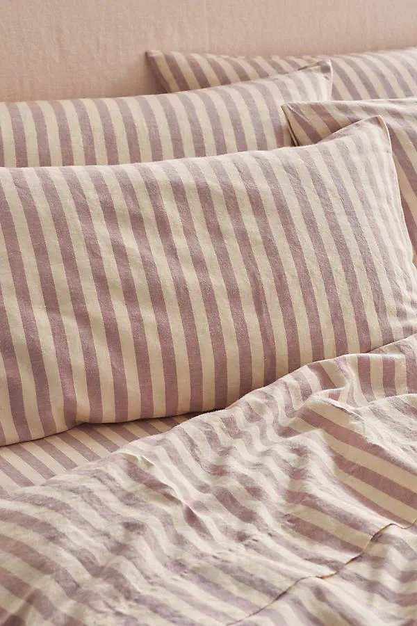 Linen Blend Pillowcases Set of 2 - Pink, Cotton/Linen by Anthropologie