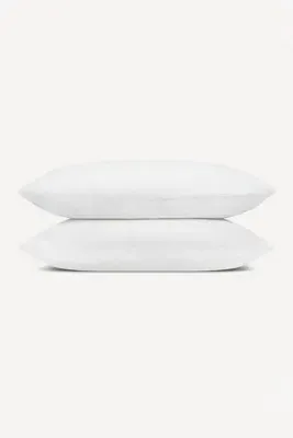 Linen Blend Pillowcases Set of 2 - White, Cotton/Linen product
