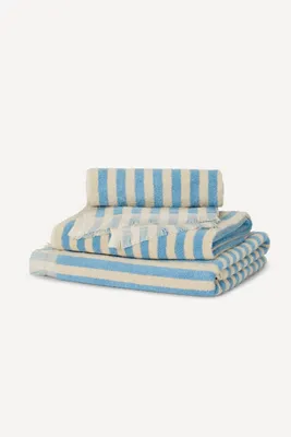 Pembroke Stripe Cotton Towel Collection - Blue product