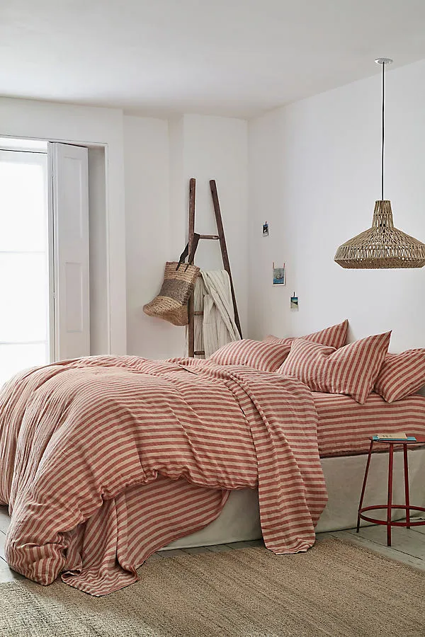 Queen Size Duvet Cover - Cotton, Linen by Anthropologie