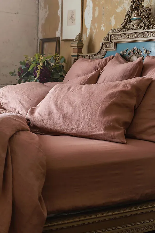 Warm Clay Linen Flat Sheet product