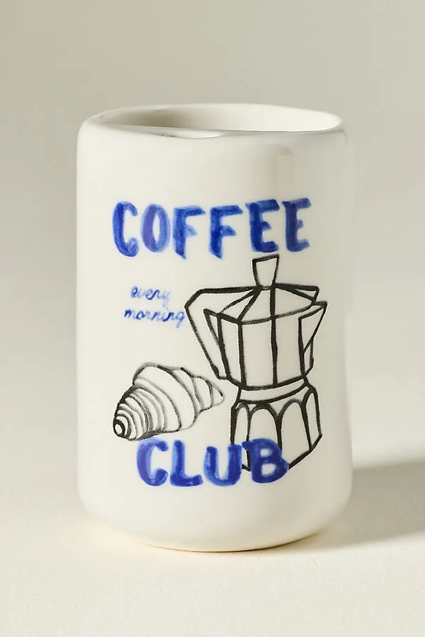Pipe Dream Pottery Stoneware Demi Sipper - Blue by Anthropologie