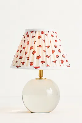 Katherine Cordless Rechargeable Glass Table Lamp - White product