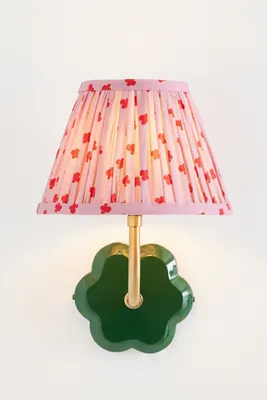 Pooky Flower Sconce Wall Light - Green, Cotton product
