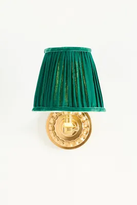 Pooky Ruched Shade Metal Sconce Wall Light - Blue product