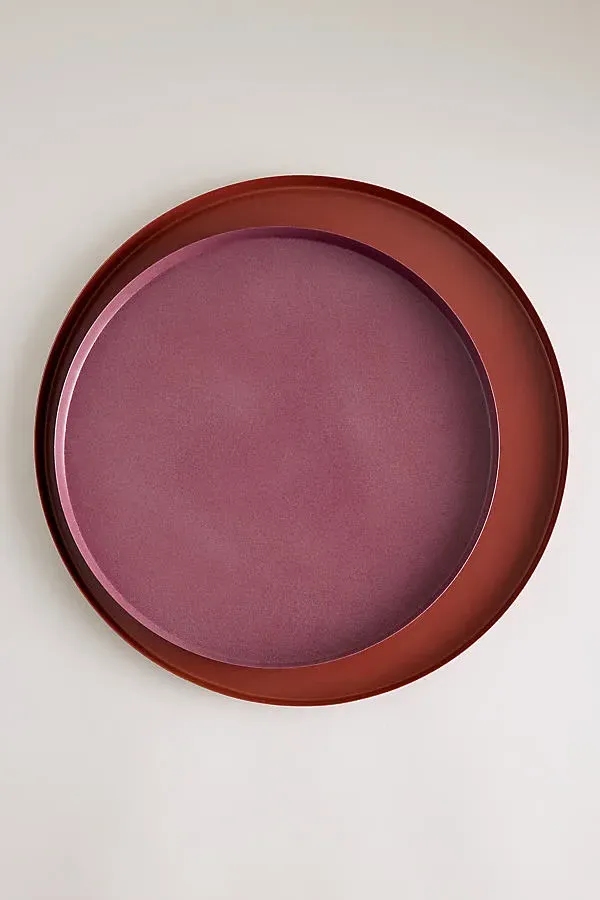 Servir Round Tray - Yellow, Iron product