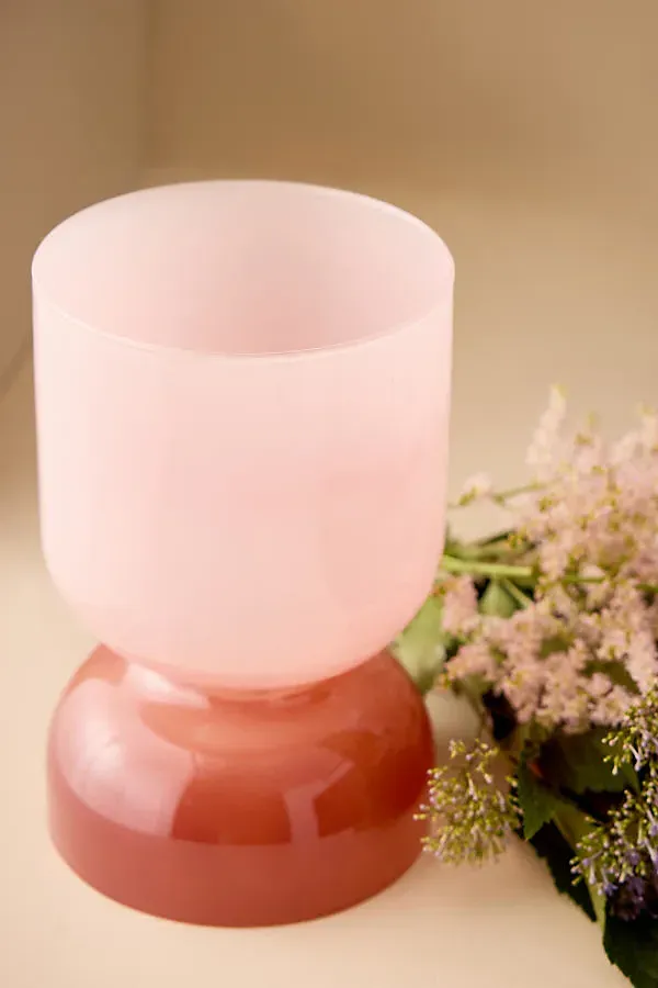 Two-Tone Glass Candle Holder - Pink by Anthropologie, image 2