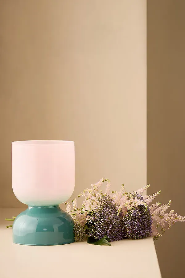 Two-Tone Glass Candle Holder product