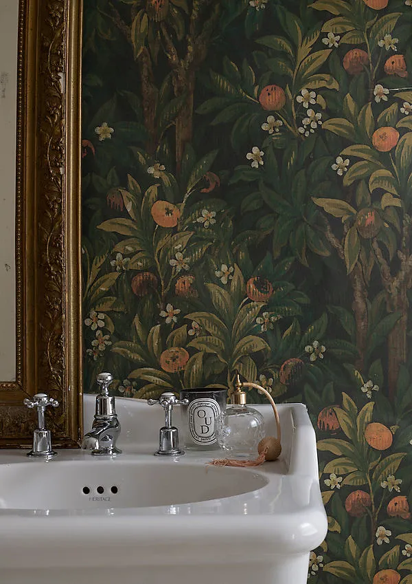 Orange Blossoms Wallpaper - Green product