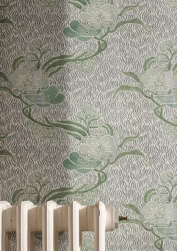 Print Sisters Nouveau Blossom Wallpaper - Green product