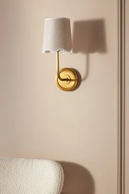 Ariel Wall Sconce - Yellow, Linen product