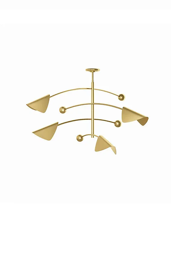 Eclipse Chandelier - Natural Brass product
