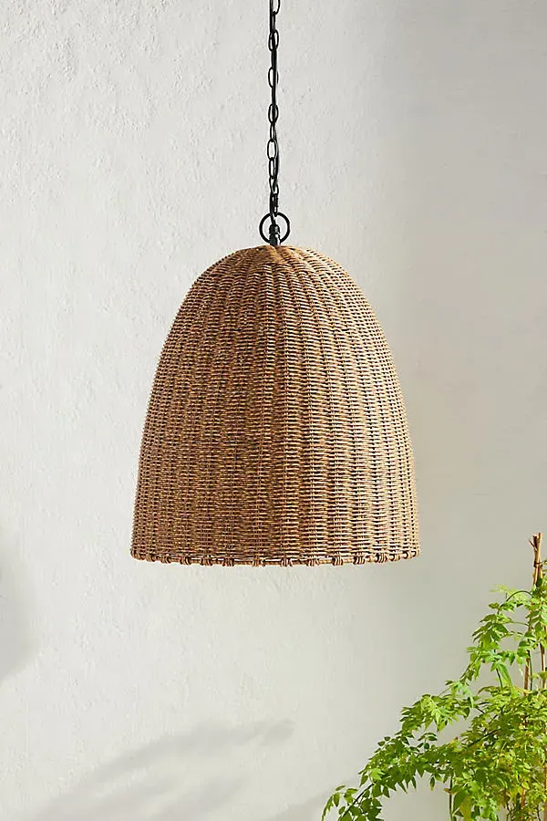 Regina Andrew Beehive Indoor/Outdoor Pendant - Beige, Plastic product