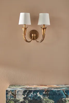 River Reed Double Sconce Wall Light by Anthropologie, image 2