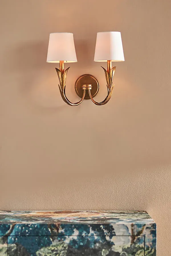 River Reed Double Sconce Wall Light by Anthropologie