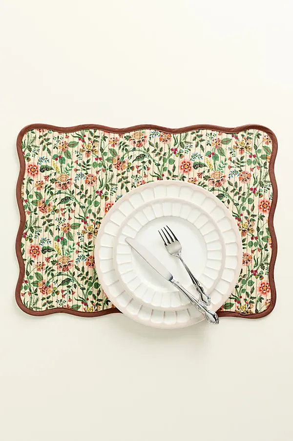 Gracie Cotton Placemats Set of 4 - Brown product