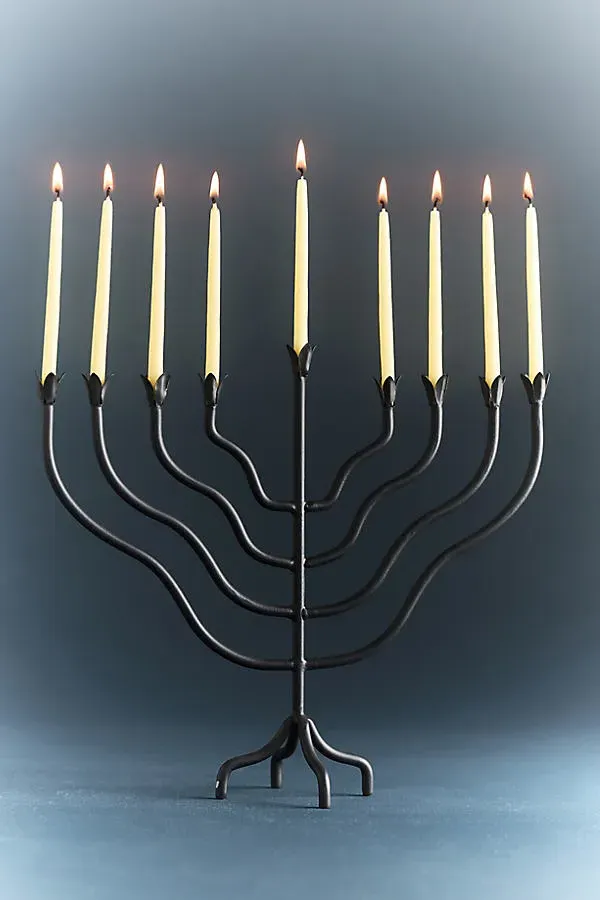 Chanukah Candles - White, Beeswax by Anthropologie, alternate view