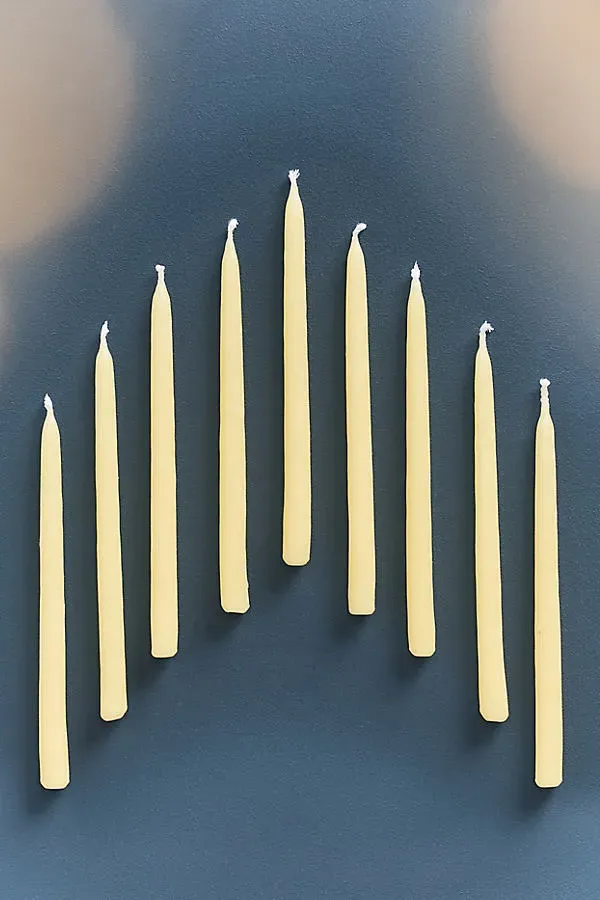 Chanukah Candles - White, Beeswax by Anthropologie