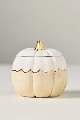 Ruby Clay Small Scalloped Pumpkin Vessel - Beige, Ceramic by Anthropologie, alternate view