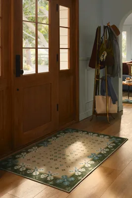 Anthro Home x Ruggable Scandi-Floral Clove Rug - Green, Polyester product