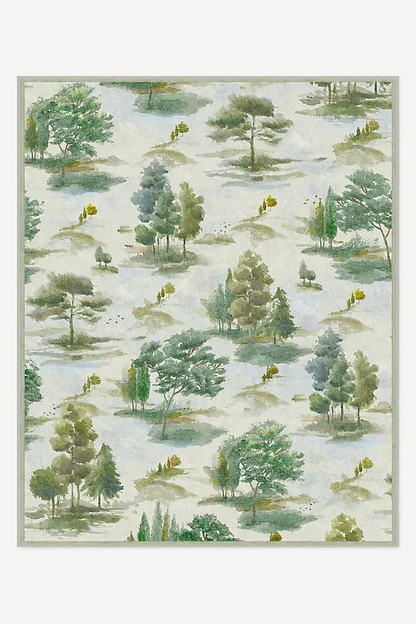 Elm Washable Tufted Rug - Green, Polyester by Anthropologie