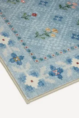 Folk Floral Ella 2x3 Accent Rug - Grey, Polyester product