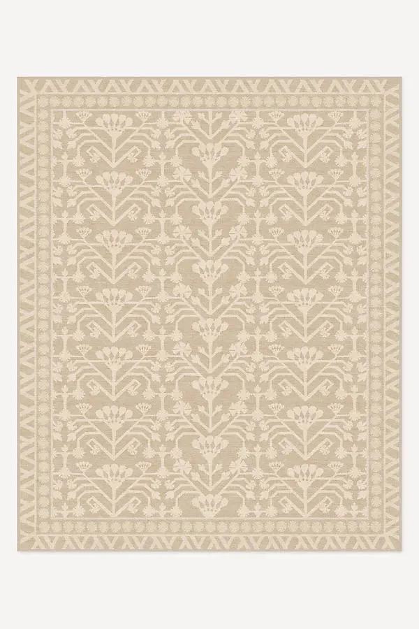 Lyonna Washable Tufted Rug - Beige, Polyester by Anthropologie