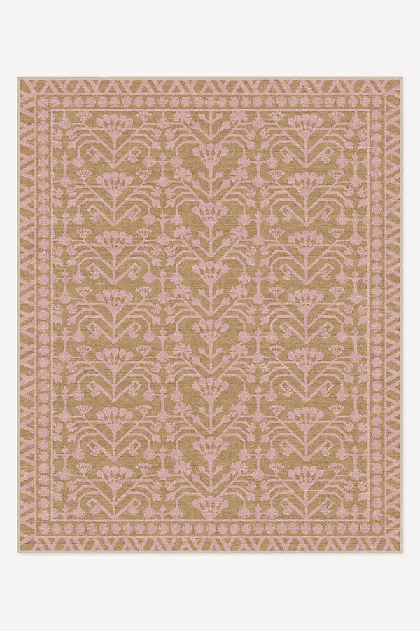 Lyonna Washable Tufted Rug - Pink, Polyester by Anthropologie