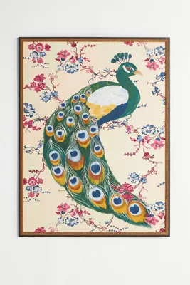Ruti Shaashua Peacock Bird Wall Art - Green product