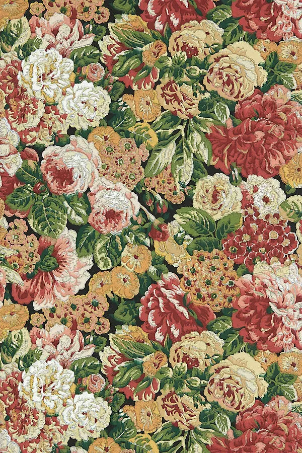 Rose & Peony Wallpaper - Red product