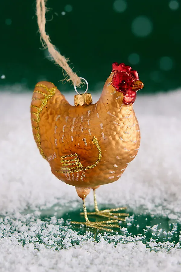 Chicken Shaped Bauble by Anthropologie