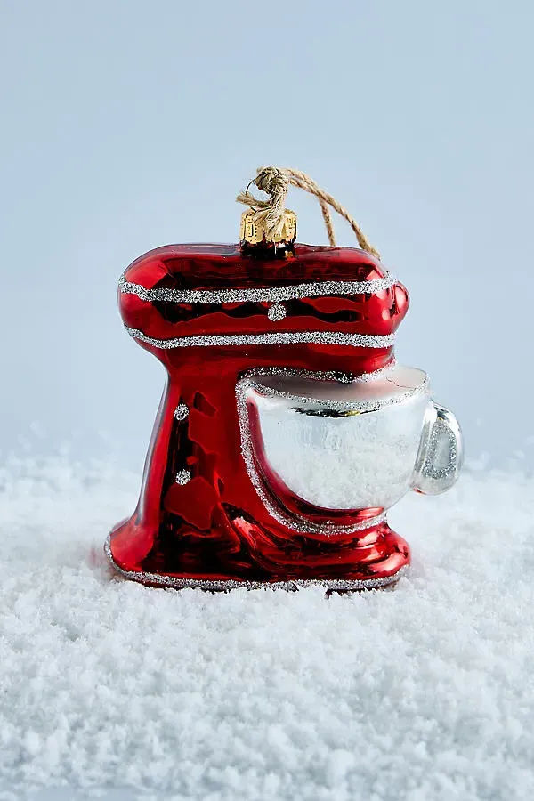 Sass & Belle Food Mixer Glass Bauble - Red by Anthropologie