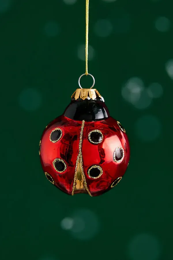 Sass & Belle Ladybird Shaped Bauble - Red by Anthropologie
