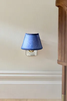 Marbled Paper Shade Night Light - Blue by Anthropologie, alternate view