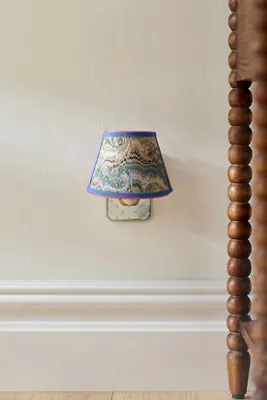 Marbled Paper Shade Night Light - Blue by Anthropologie, image 2