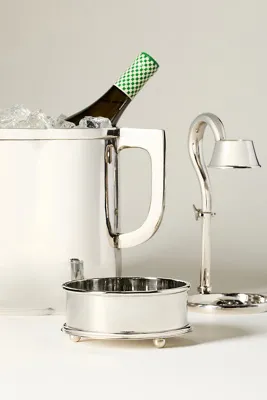 Bacchus Bottle Pourer - Nickel-Plated Brass by Anthropologie, alternate view