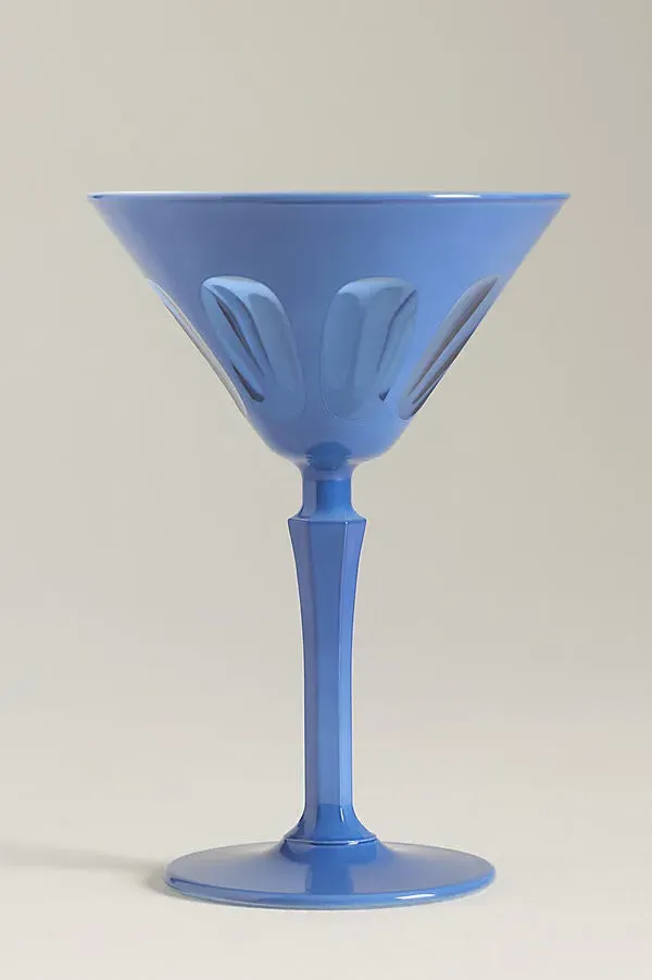 Rialto Martini Glasses Set of 2 - Blue by Anthropologie