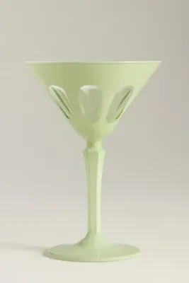 Rialto Martini Glasses Set of 2 - Green by Anthropologie, alternate view