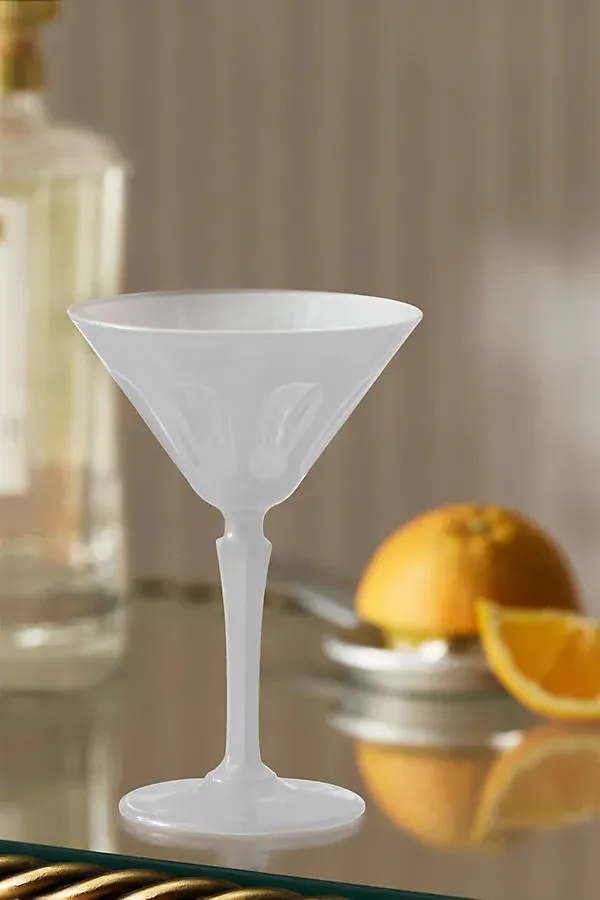 Rialto Martini Glasses Set of 2 - White by Anthropologie