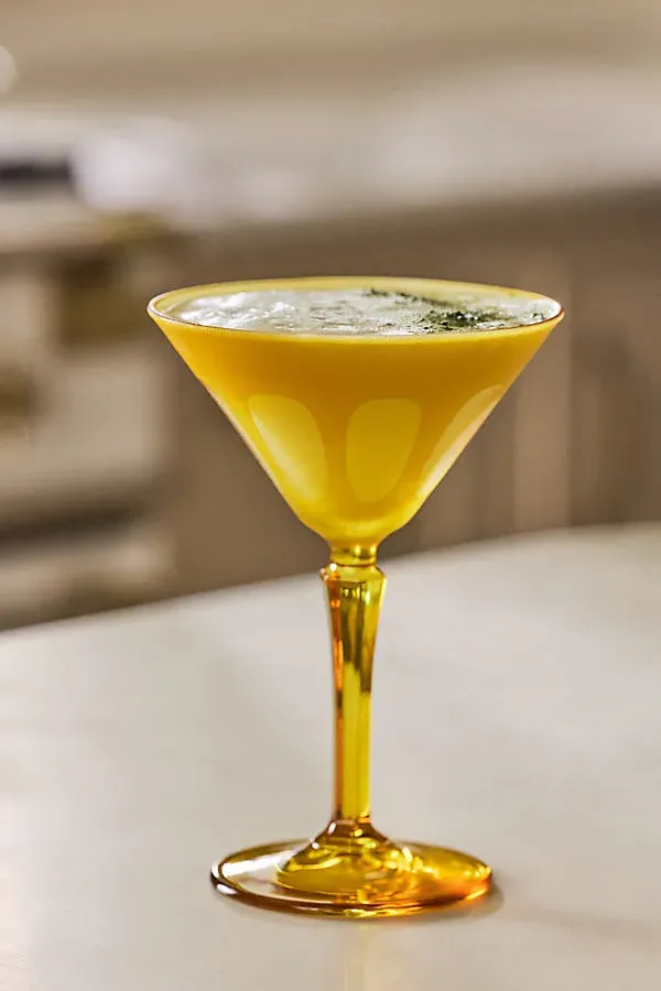 Rialto Martini Glasses Set of 2 - Yellow by Anthropologie