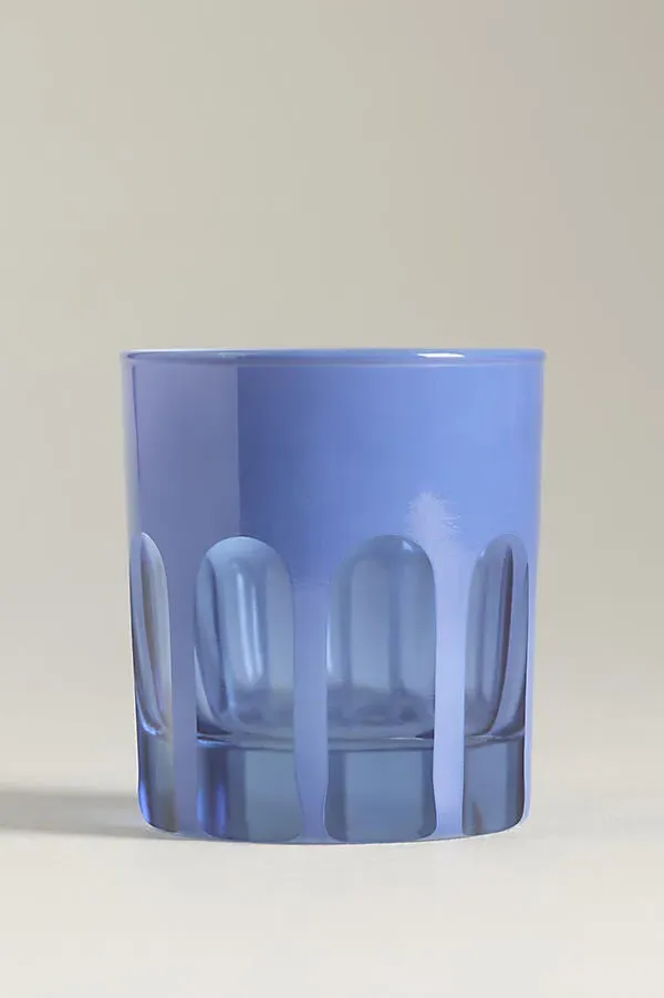 Rialto Old Fashioned Glass Set of 2 - Blue by Anthropologie