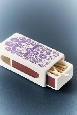 Zodiac Ceramic Matchbox by Anthropologie, alternate view