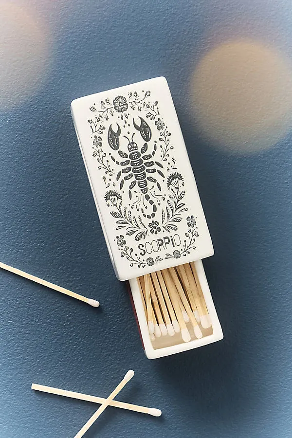 Zodiac Ceramic Matchbox by Anthropologie